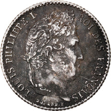 Moneda, Francia, Louis-Philippe, 1/4 Franc, 1840, Paris, MBC, Plata, KM:740.1