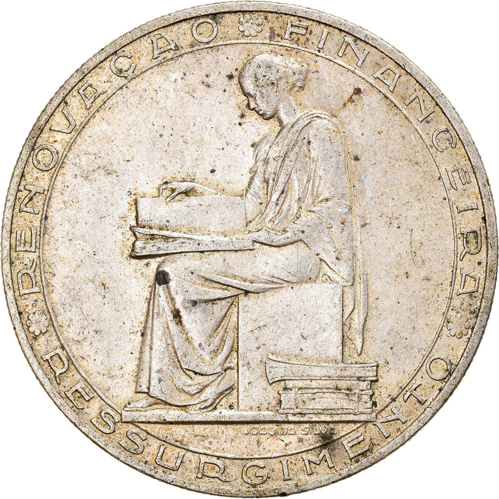Münze, Portugal, 20 Escudos, 1953, SS+, Silber, KM:585
