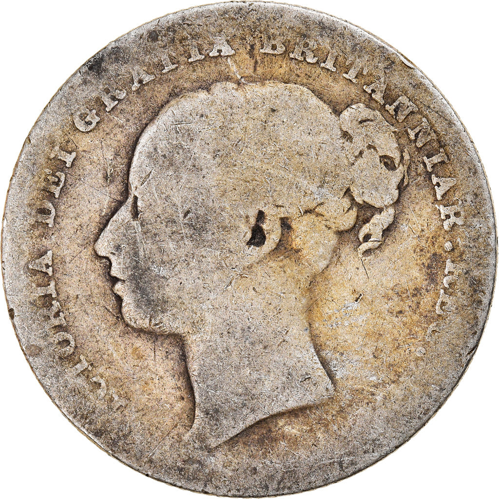 Coin, Great Britain, Victoria, Shilling, 1887, F(12-15), Silver, KM:734.4