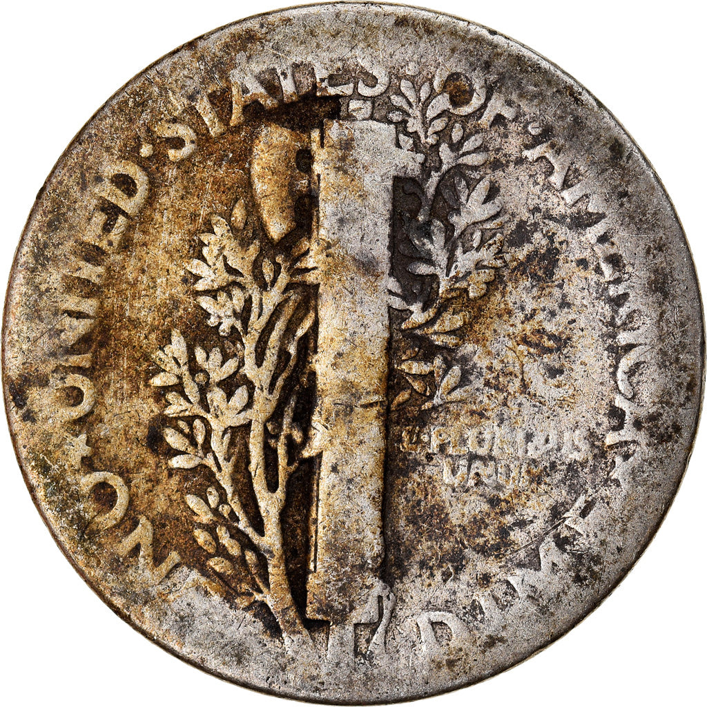 Coin, United States, Mercury Dime, Dime, 1926, U.S. Mint, Philadelphia