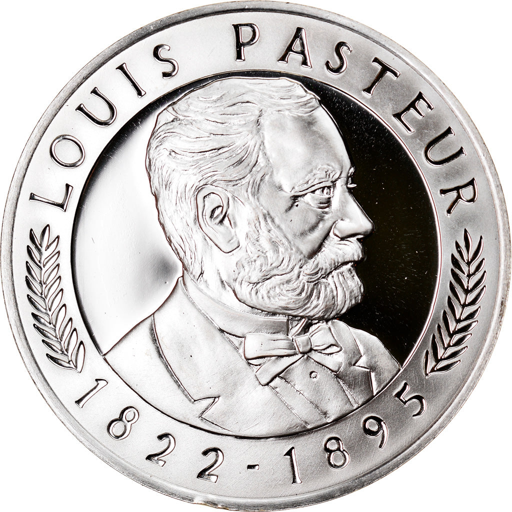 Francja, Medal, Louis Pasteur, Nauka i technologia, 1995, MS(65-70), Srebro