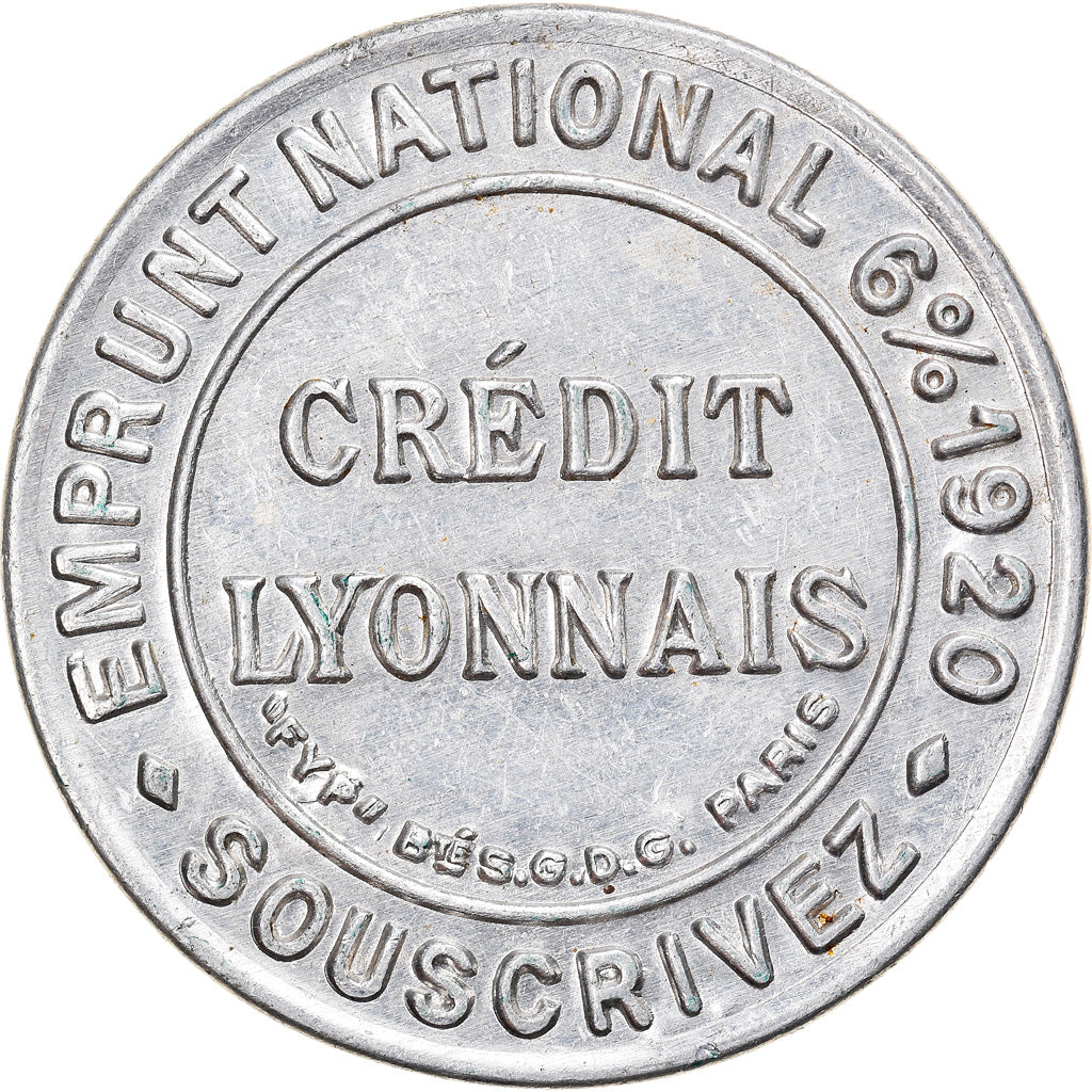 Moneda, Francia, Timbre-Monnaie, Crédit Lyonnais, Paris, 10 Centimes, EBC
