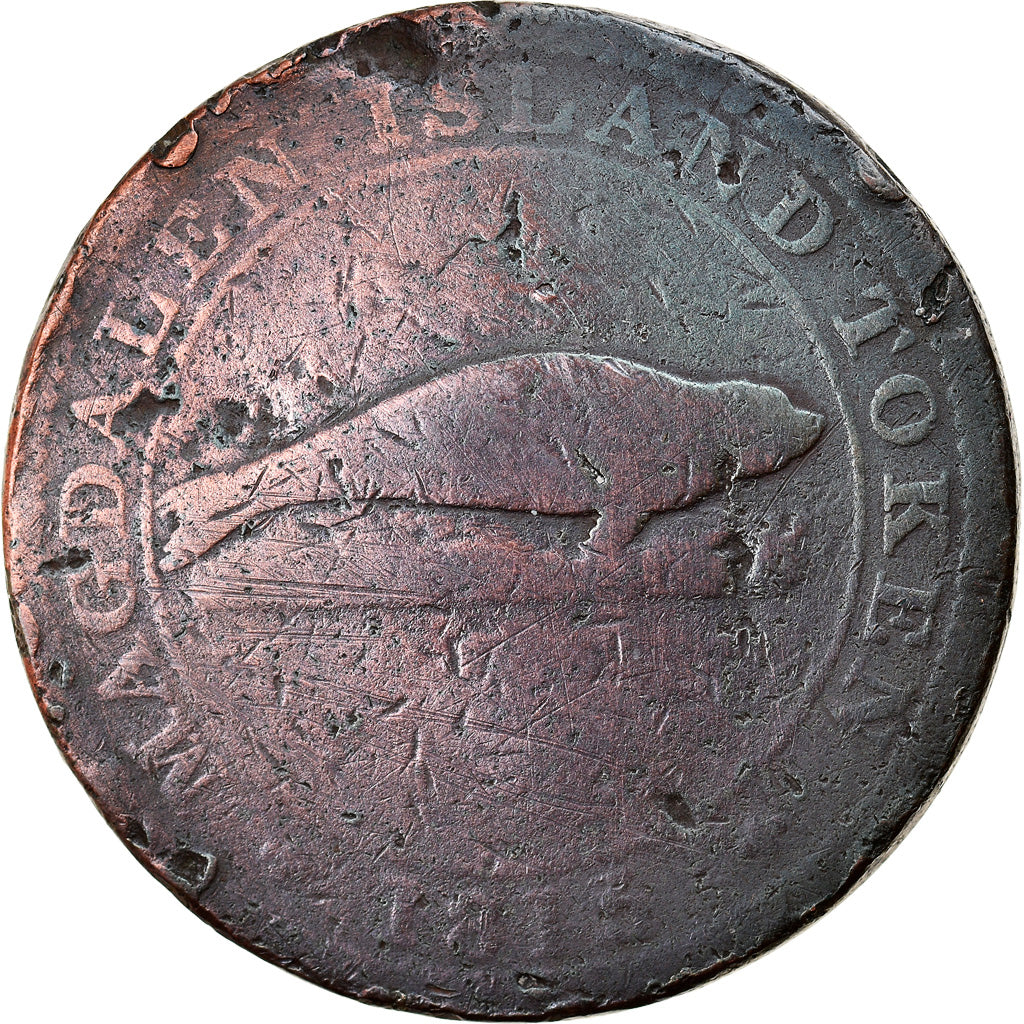 Canada, Penny Token, Trades, Business & industry, 1815, Magdalen Island