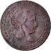 Moneta, Spagna, Isabel II, 5 Centimos, 1867, Madrid, MB+, Rame, KM:635.1