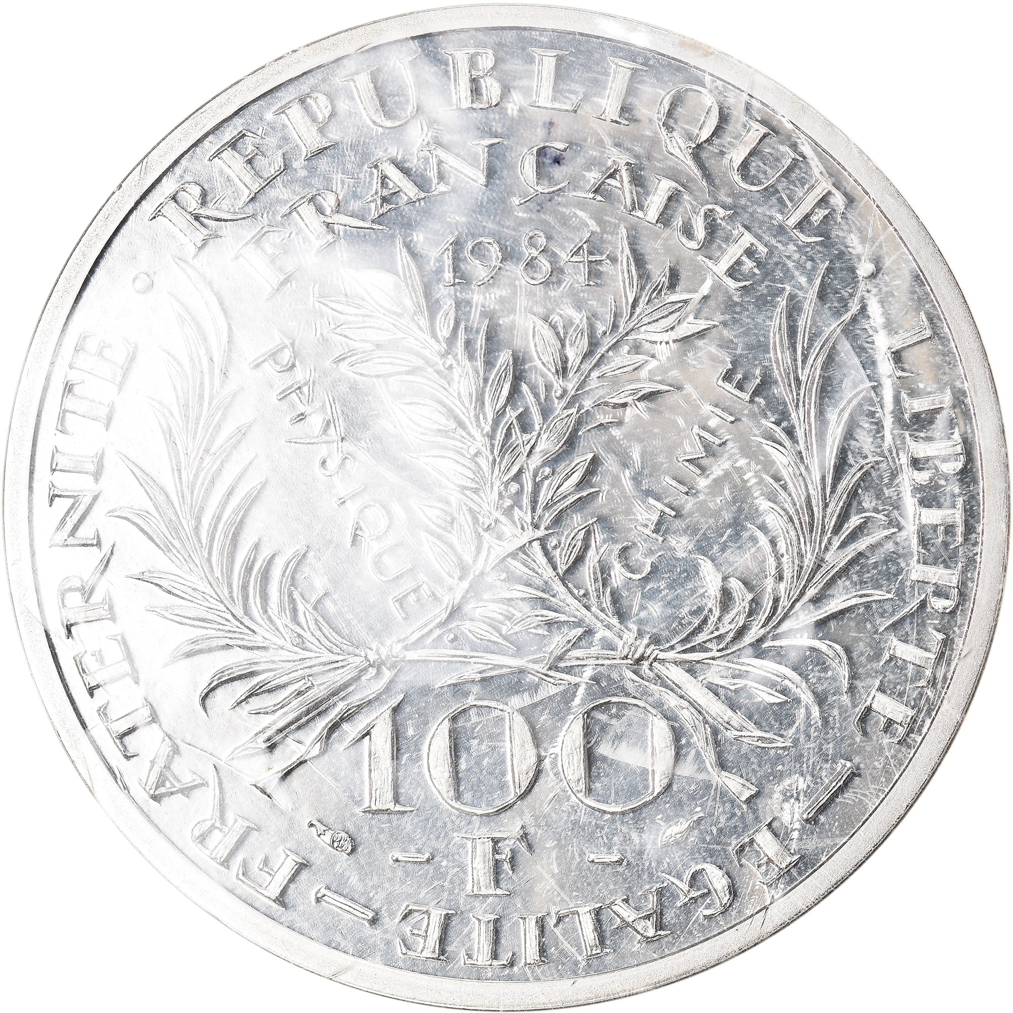 Coin, France, 100 Francs, 1984, Paris, MS(65-70), Silver, KM:P923