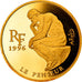 Monnaie, France, Le Penseur de Rodin, 500 Francs-75 Euro, 1996, Paris, 1 Oz