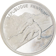 Moneta, Francja, albertville 92, 100 Francs, 1989, Proof, MS(65-70), Srebro