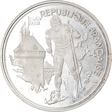 Münze, Frankreich, Cross-country skier, 100 Francs, 1991, Albertville 92, STGL