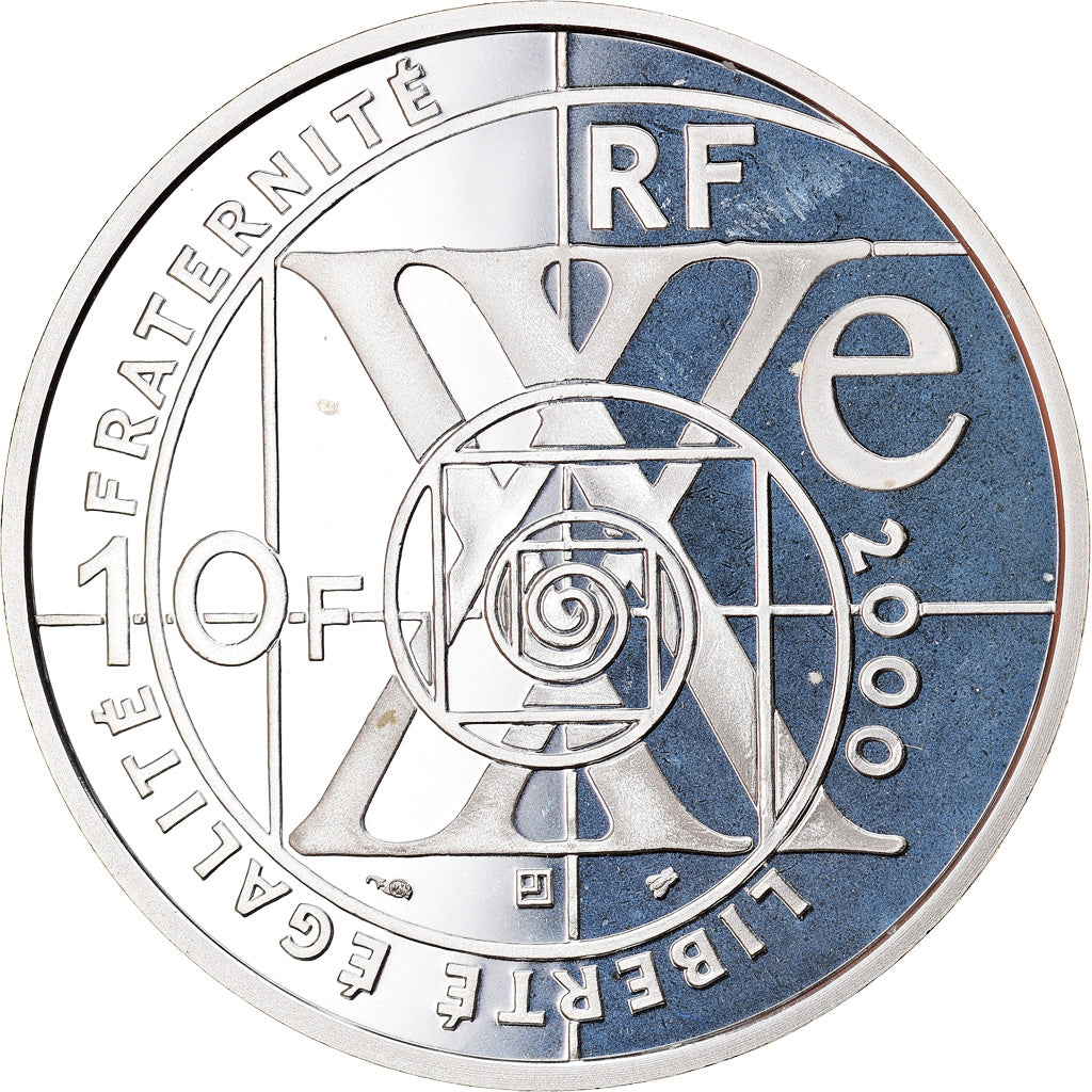 Coin, France, Le siècle de l'automobile, 10 Francs, 2000, Paris, Proof