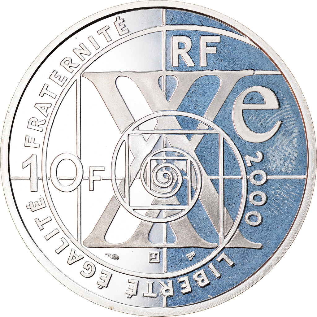 Coin, France, La Conquête de l'Espace, 10 Francs, 2000, Paris, Proof