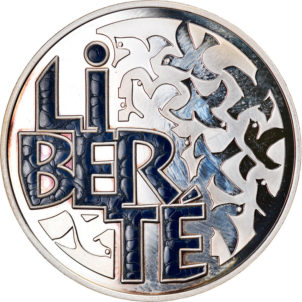 Coin, France, Liberté, 6.55957 Francs, 2001, Paris, Proof, MS(65-70), Silver