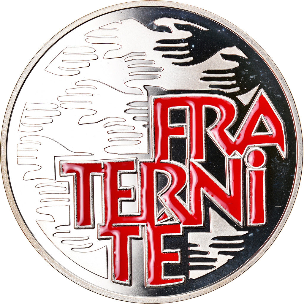 Coin, France, FRATERNITE, 6.55957 Francs, 2001, Paris, Proof, MS(65-70), Silver