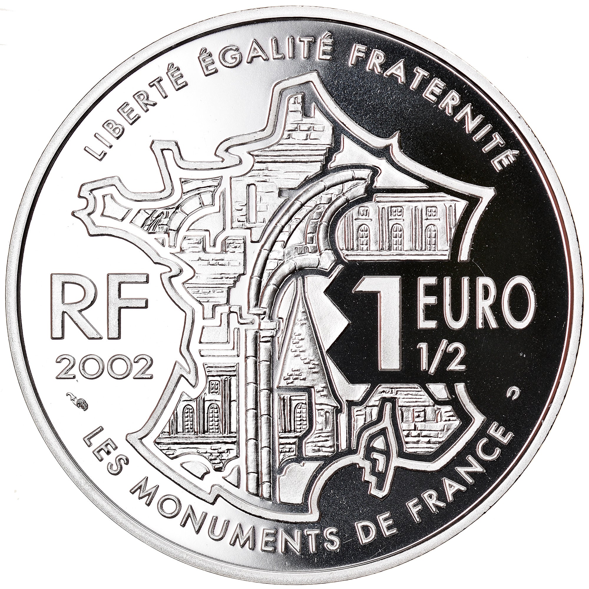 Francia, 1-1/2 Euro, 2002, Paris, BE, FDC, Plata, Gadoury:EU24, KM:1307