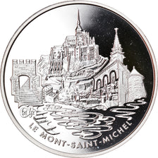 Francia, Monnaie de Paris, 1,5 Euro, Mont Saint-Michel, 2002, FDC, Plata