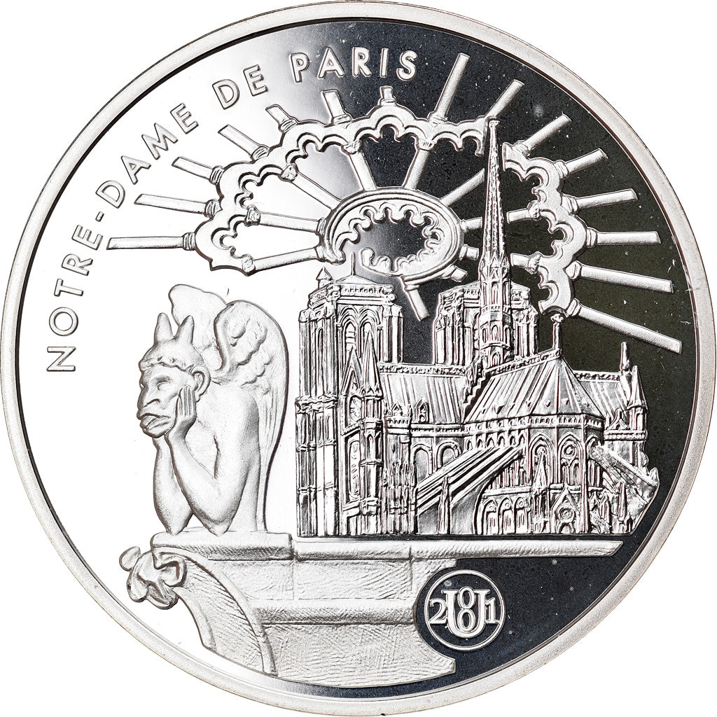 Monnaie, France, Notre-Dame de Paris, 10 Francs, 2001, Paris, Proof, FDC