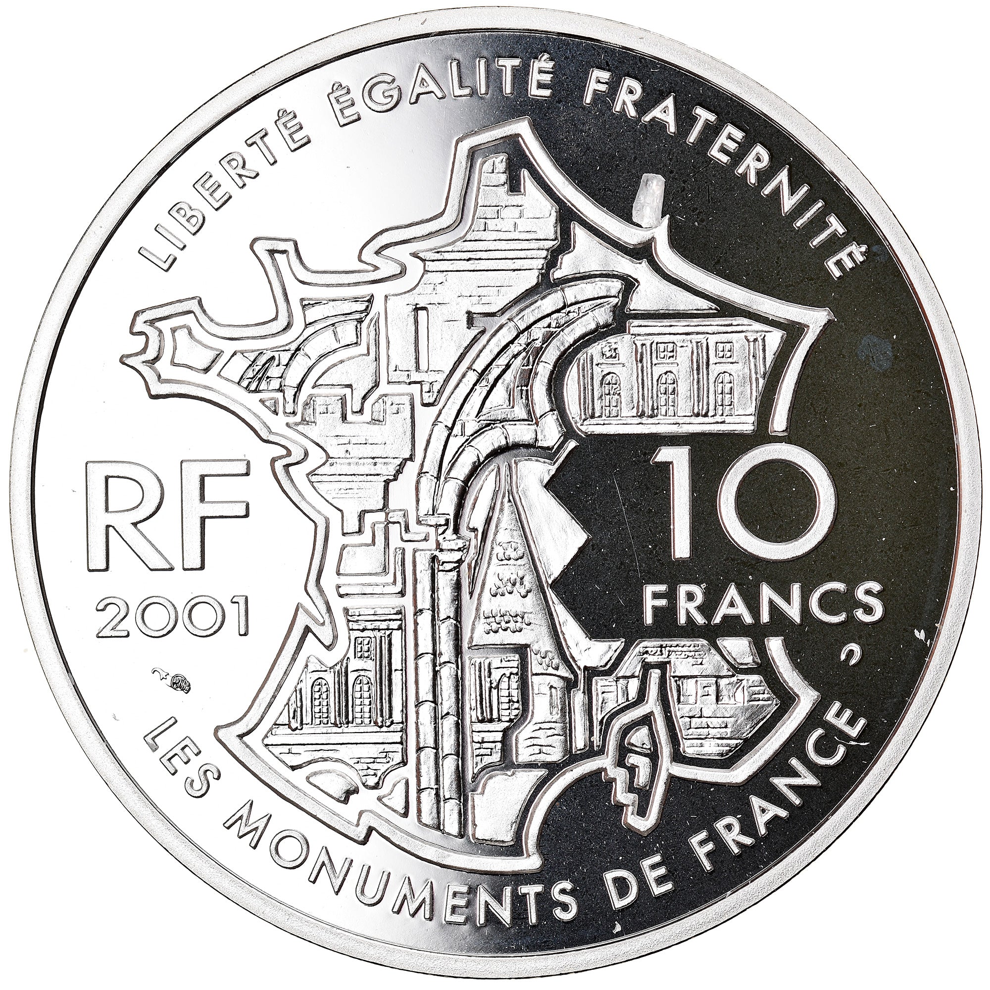 Monnaie, France, Notre-Dame de Paris, 10 Francs, 2001, Paris, Proof, FDC