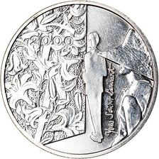 Moeda, França, 5 Francs, 2000, Paris, BU, MS(65-70), Prata, KM:1215
