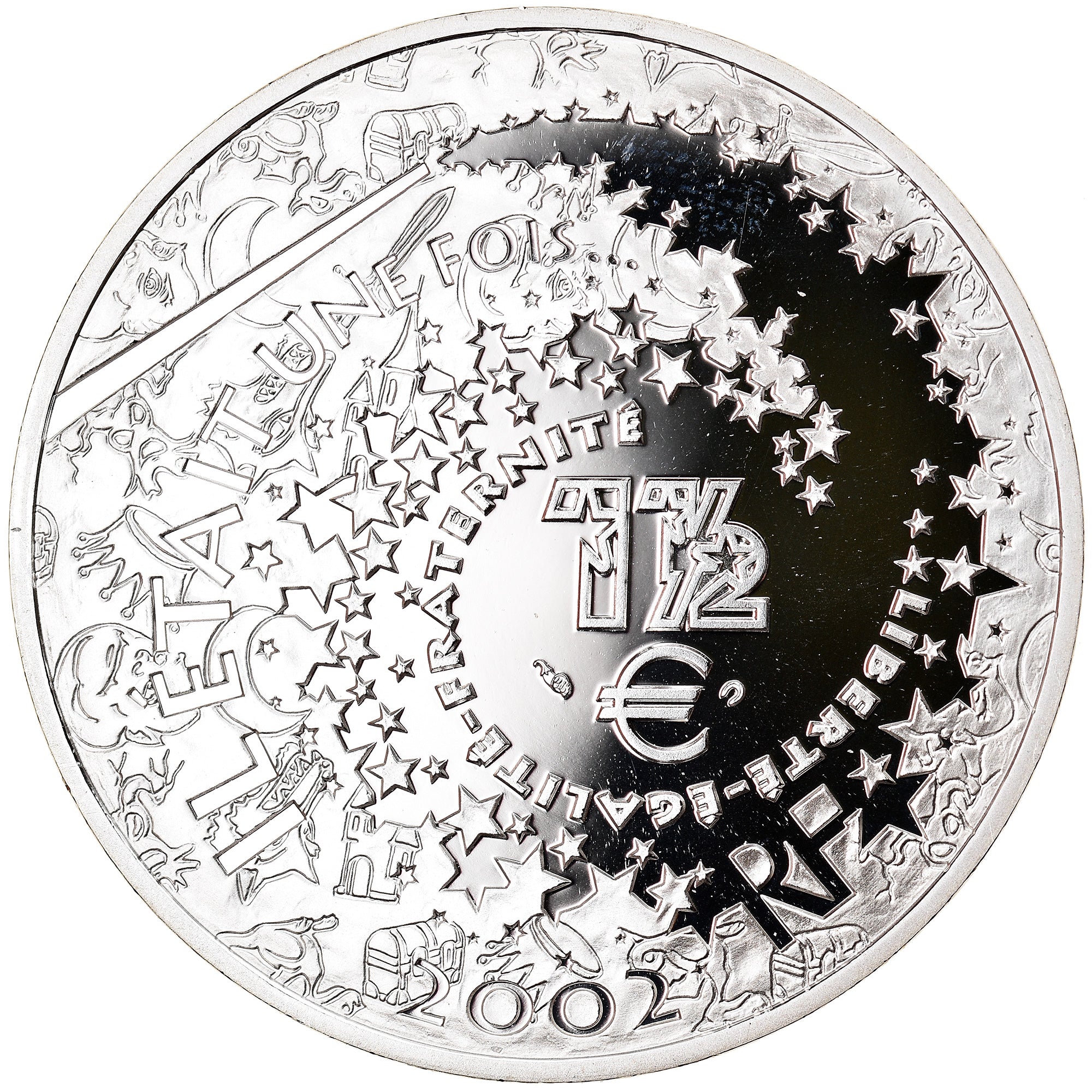 France, 1-1/2 Euro, Blanche Neige, 2002, Paris, MS(65-70), Silver, KM:1840