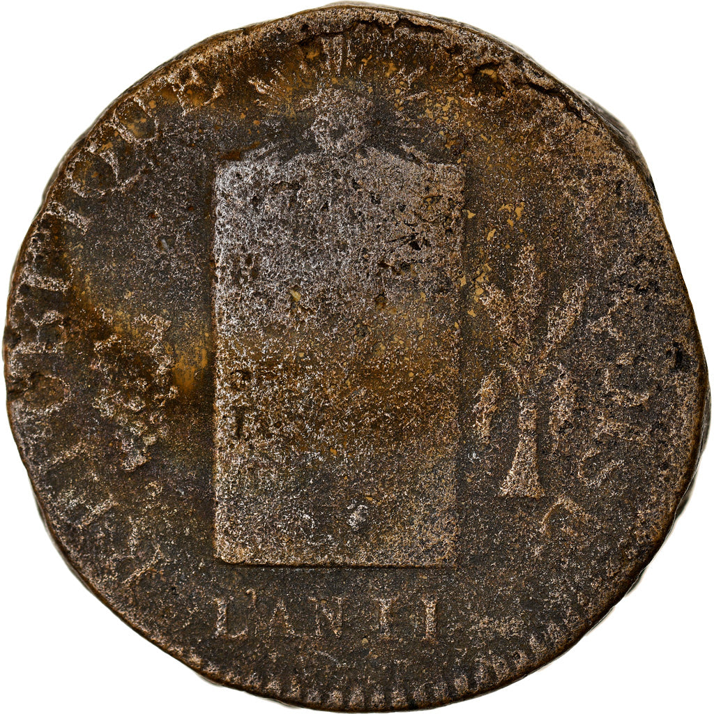 Moneta, Francja, 2 sols aux balances daté, 2 Sols, 1793, Limoges, VF(20-25)