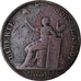 Munten, Frankrijk, Monneron à la Liberté, 2 Sols, 1792, ZG+, Bronze, KM:Tn25