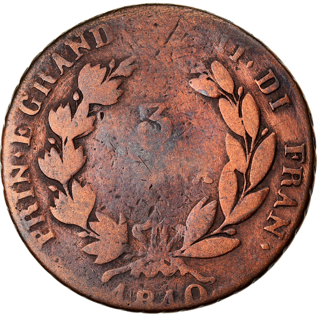 Monnaie, États italiens, NAPLES, Joachim Murat, 3 Grana, 1810, TB, Cuivre
