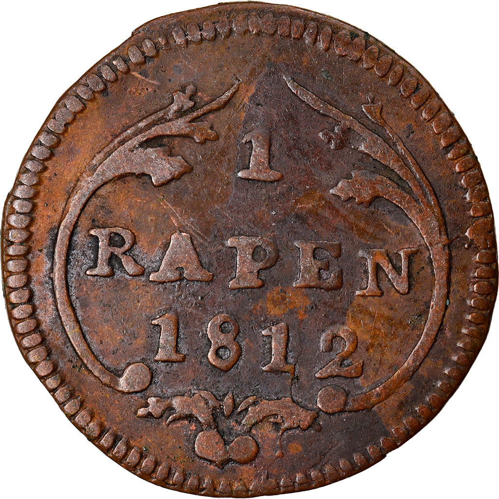 Coin, SWISS CANTONS, SCHWYZ, Rappen, 1812, VF(30-35), Copper, KM:59