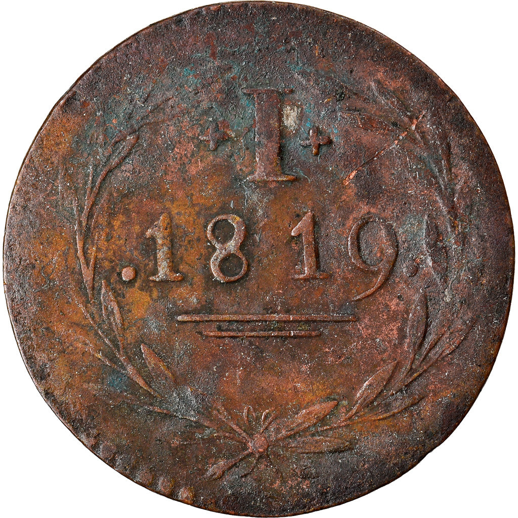 Coin, SWISS CANTONS, BERN, Rappen, 1819, Bern, VF(20-25), Billon, KM:175