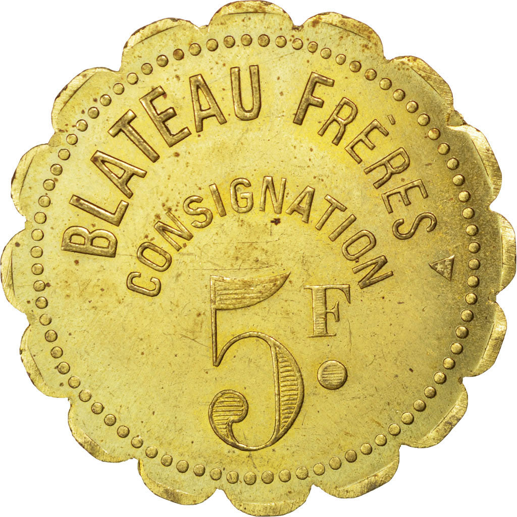 Coin, France, 5 Francs, AU(55-58), Brass, Elie:B325.1