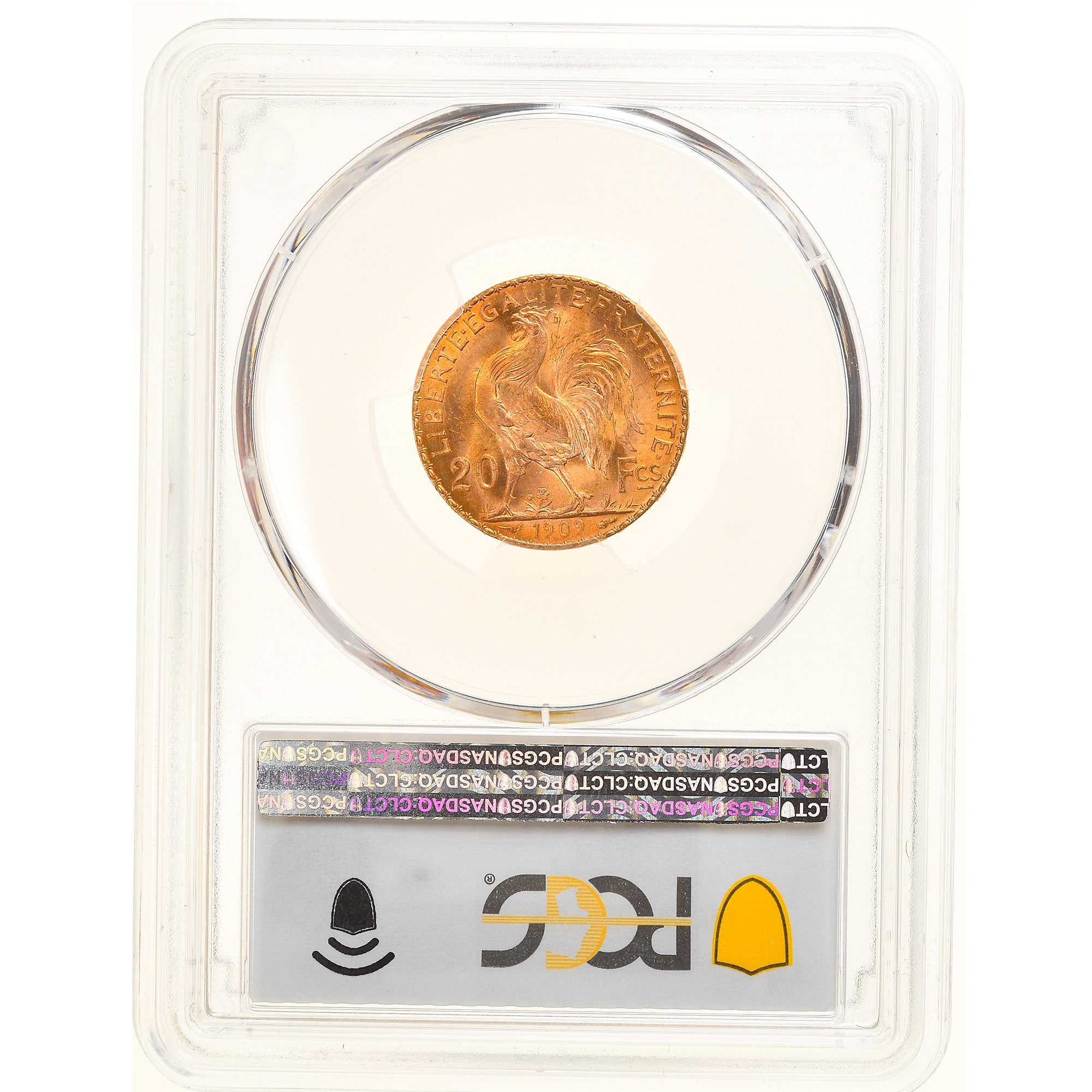 Coin, France, Marianne, 20 Francs, 1909, Paris, PCGS, MS66+, MS(65-70), Gold
