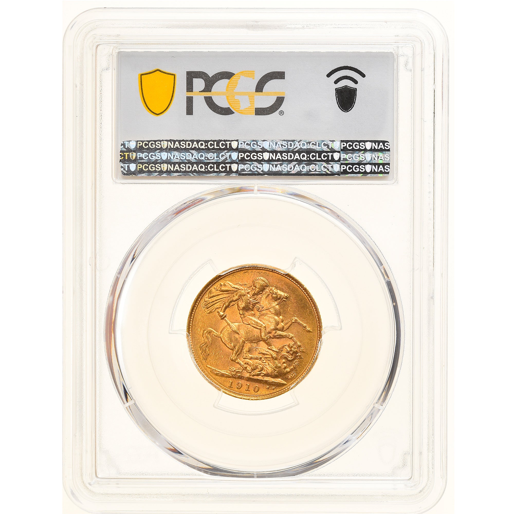 Moneda, Australia, Edward VII, Sovereign, 1910, Sydney, PCGS, MS64, SC+, Oro