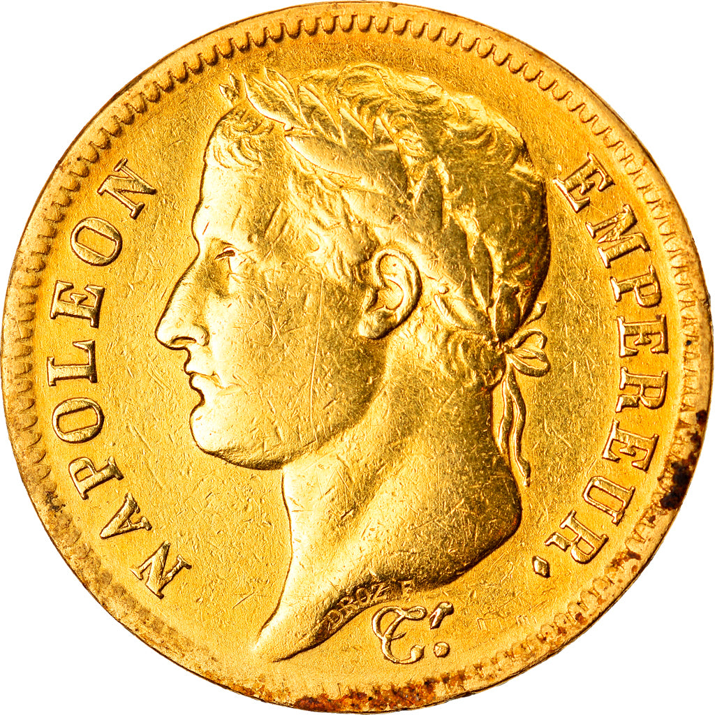 Munten, Frankrijk, Napoléon I, 40 Francs, 1813, Paris, FR+, Goud, KM:696.1