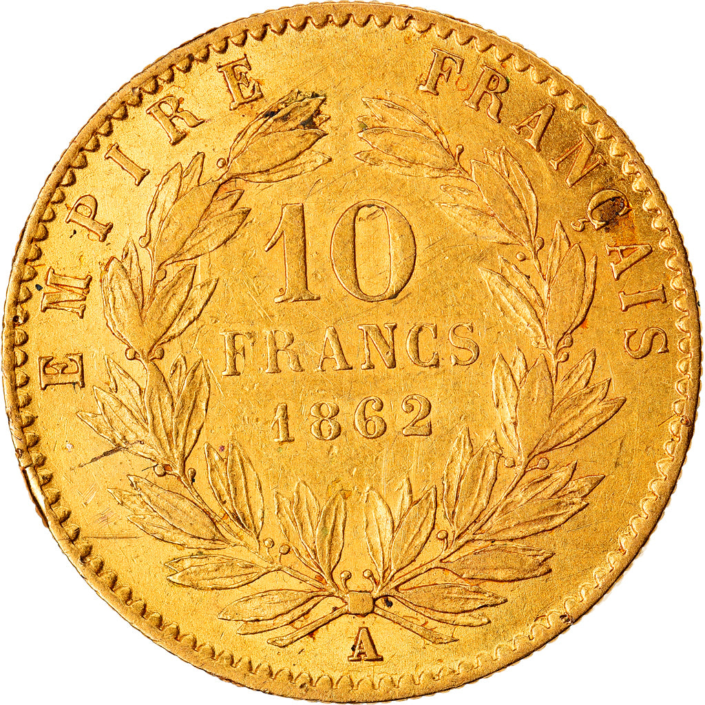 Münze, Frankreich, Napoleon III, Napoléon III, 10 Francs, 1862, Paris, SS+