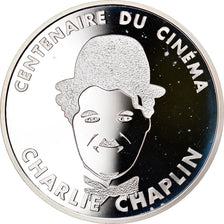 Coin, France, Charlie Chaplin, 100 Francs, 1995, BE, MS(65-70), Silver, KM:1076