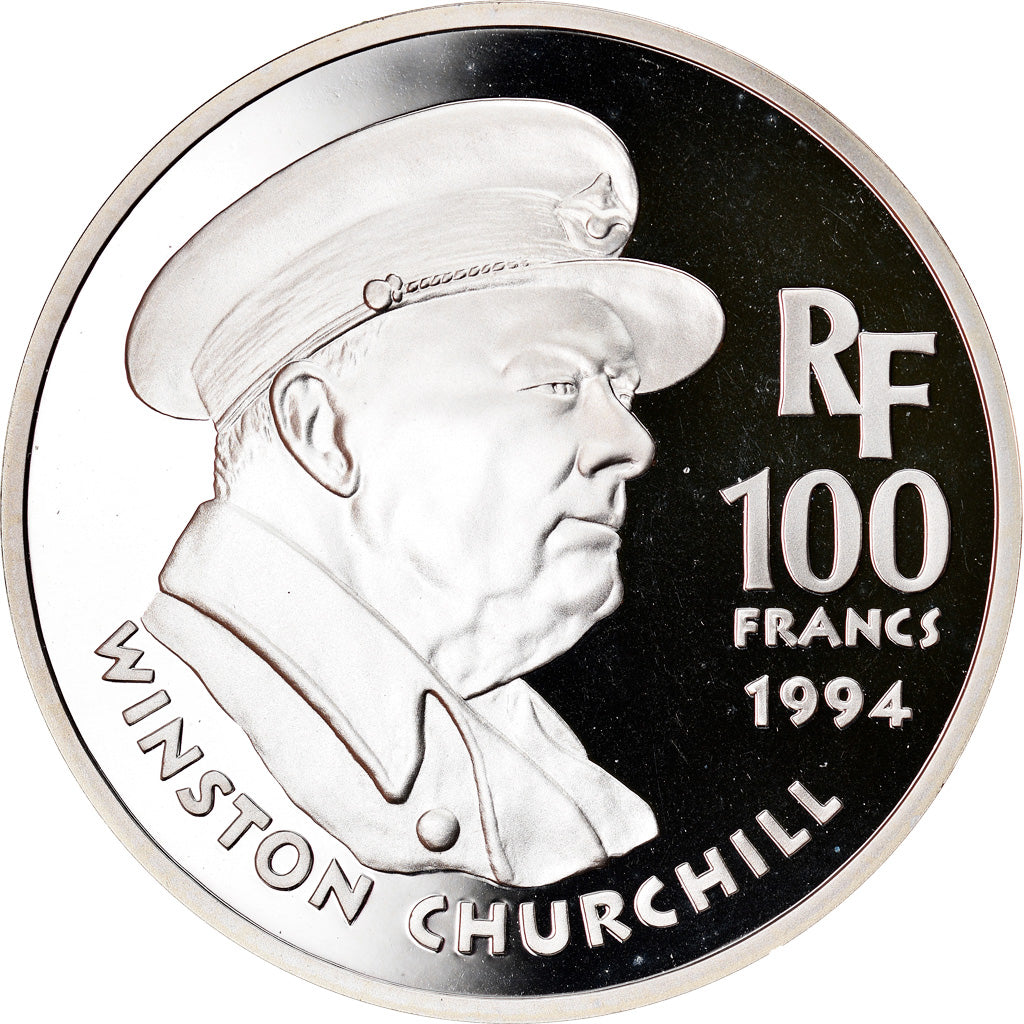 Monnaie, France, Churchill, 100 Francs, 1994, BE, FDC, Argent, Gadoury:C81