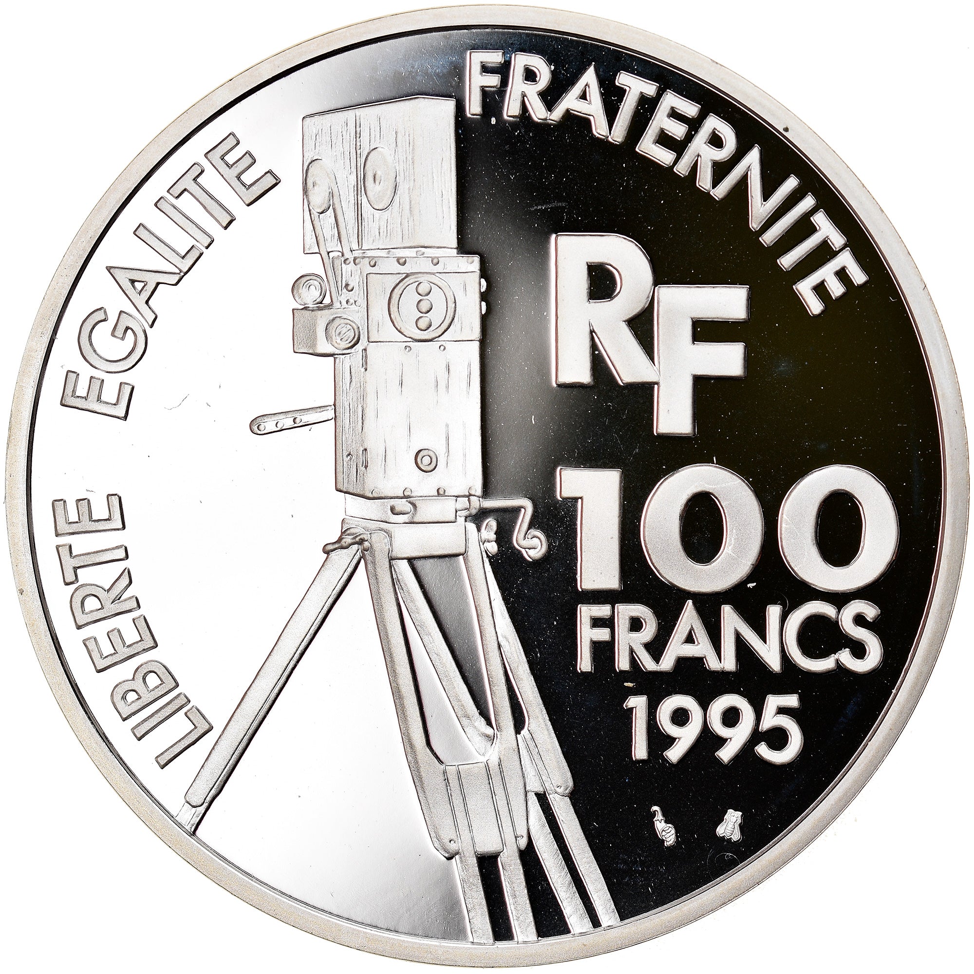 Coin, France, Gérard Philippe, 100 Francs, 1995, Paris, MS(65-70), Silver