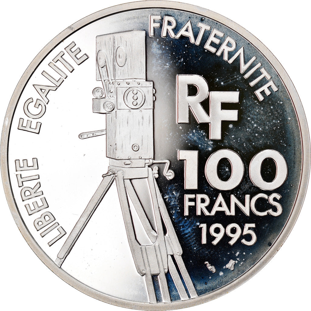 Monnaie, France, Georges Méliès, 100 Francs, 1995, Paris, FDC, Argent