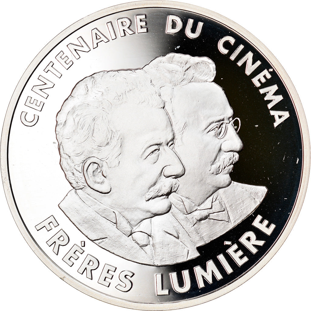 Monnaie, France, Frères Lumière, 100 Francs, 1995, BE, FDC, Argent