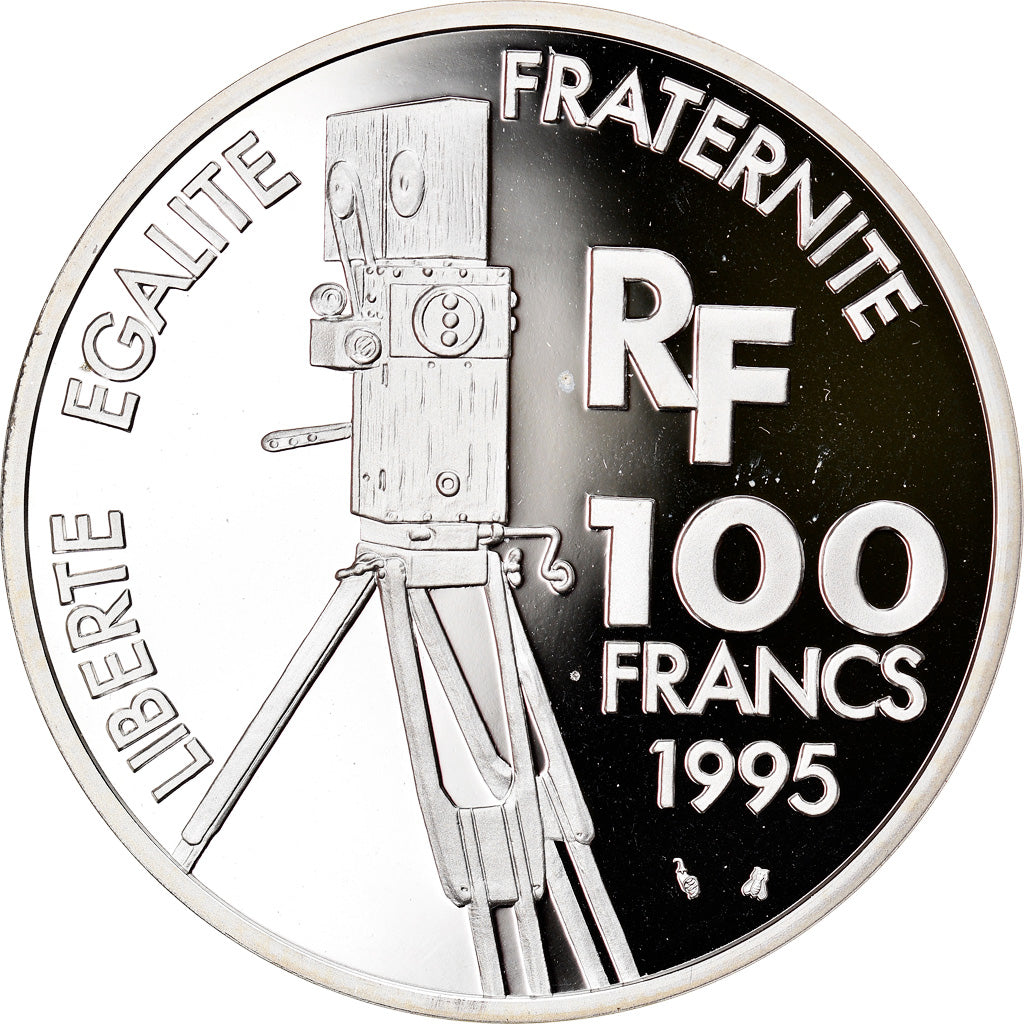 Coin, France, Léon Gaumont, 100 Francs, 1995, Paris, MS(65-70), Silver, KM:1080