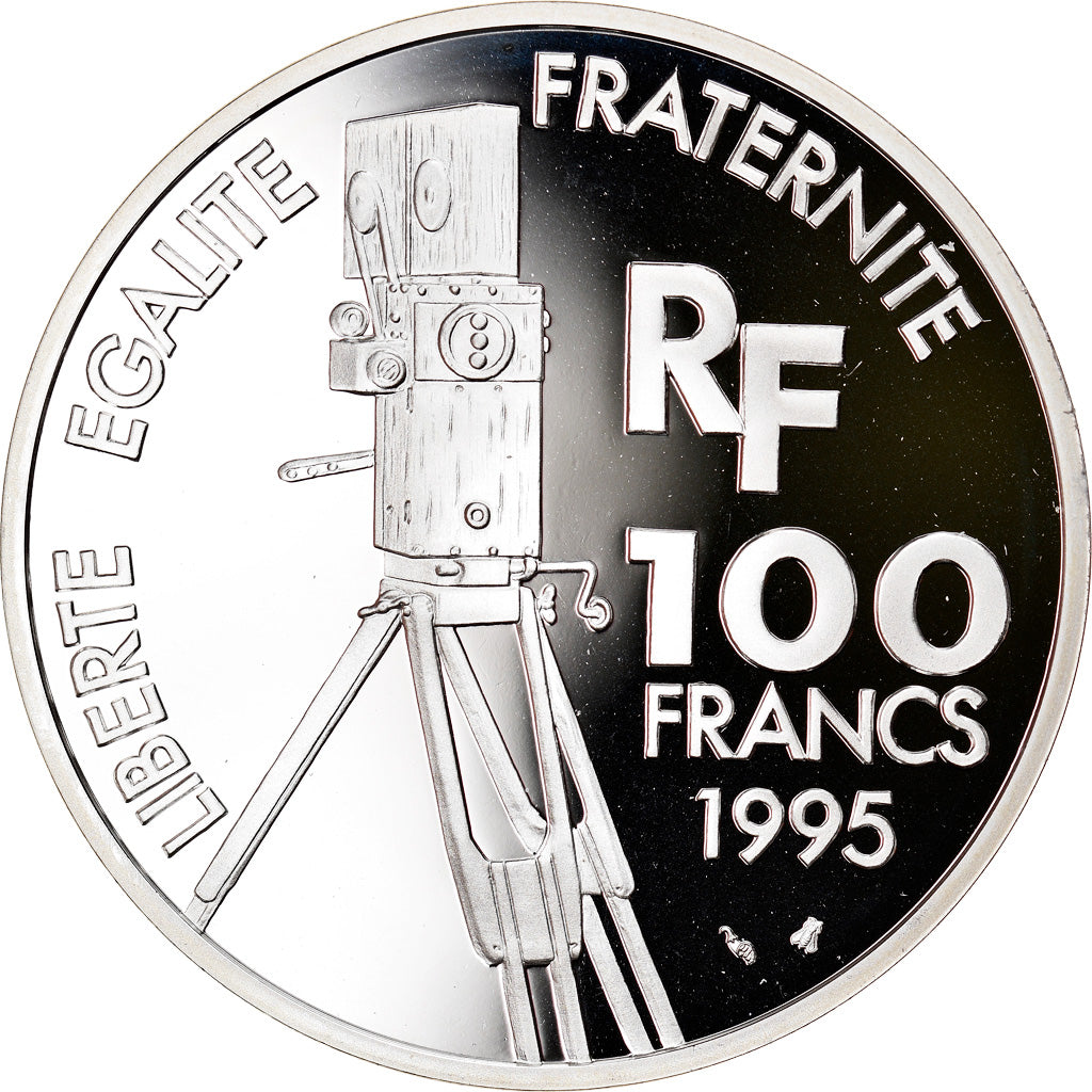 Coin, France, Romy Schneider, 100 Francs, 1995, BE, MS(65-70), Silver, KM:1108