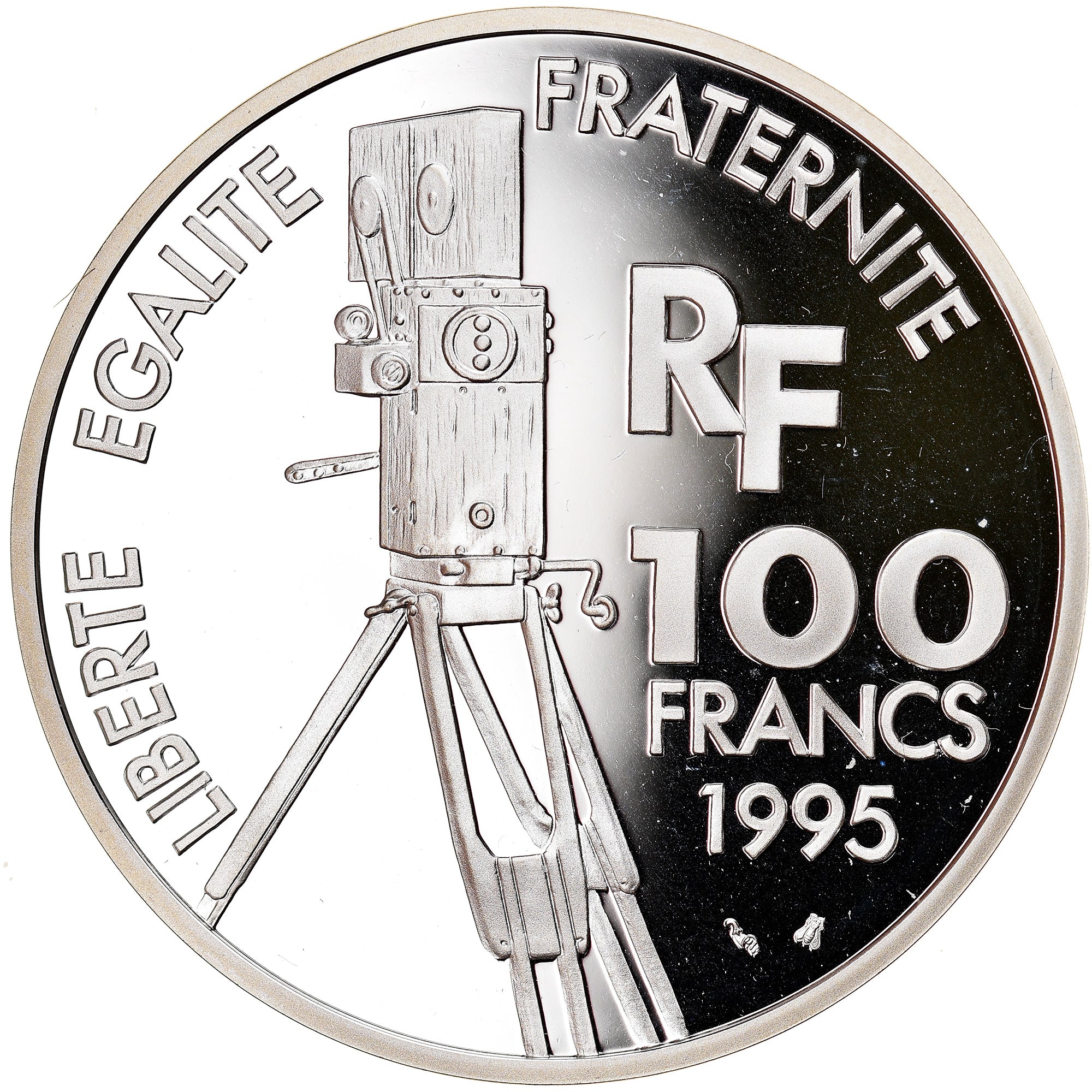 Coin, France, Marcel Pagnol, 100 Francs, 1995, Paris, BE, MS(65-70), Silver
