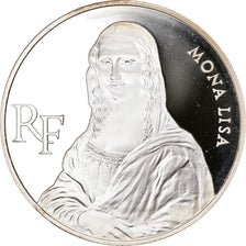 Coin, France, Mona Lisa, 100 Francs, 1993, Proof, MS(65-70), Silver, KM:1017