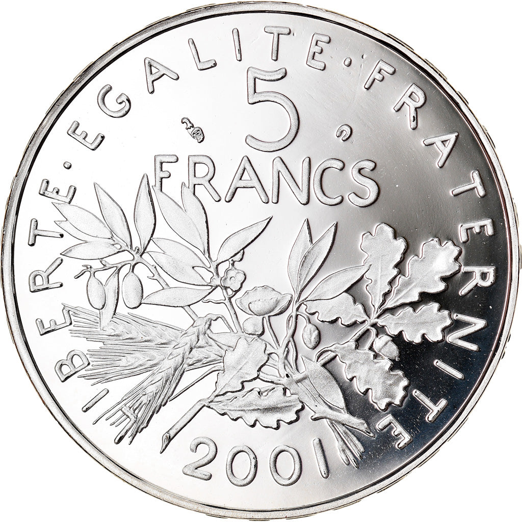 Coin, France, 5 Francs, 2001, Paris, BE, MS(65-70), Silver, KM:1309