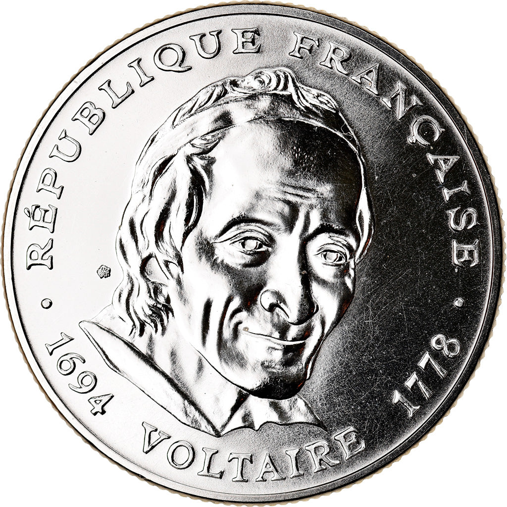 Monnaie, France, Voltaire, 5 Francs, 1994, FDC, Nickel, Gadoury:775