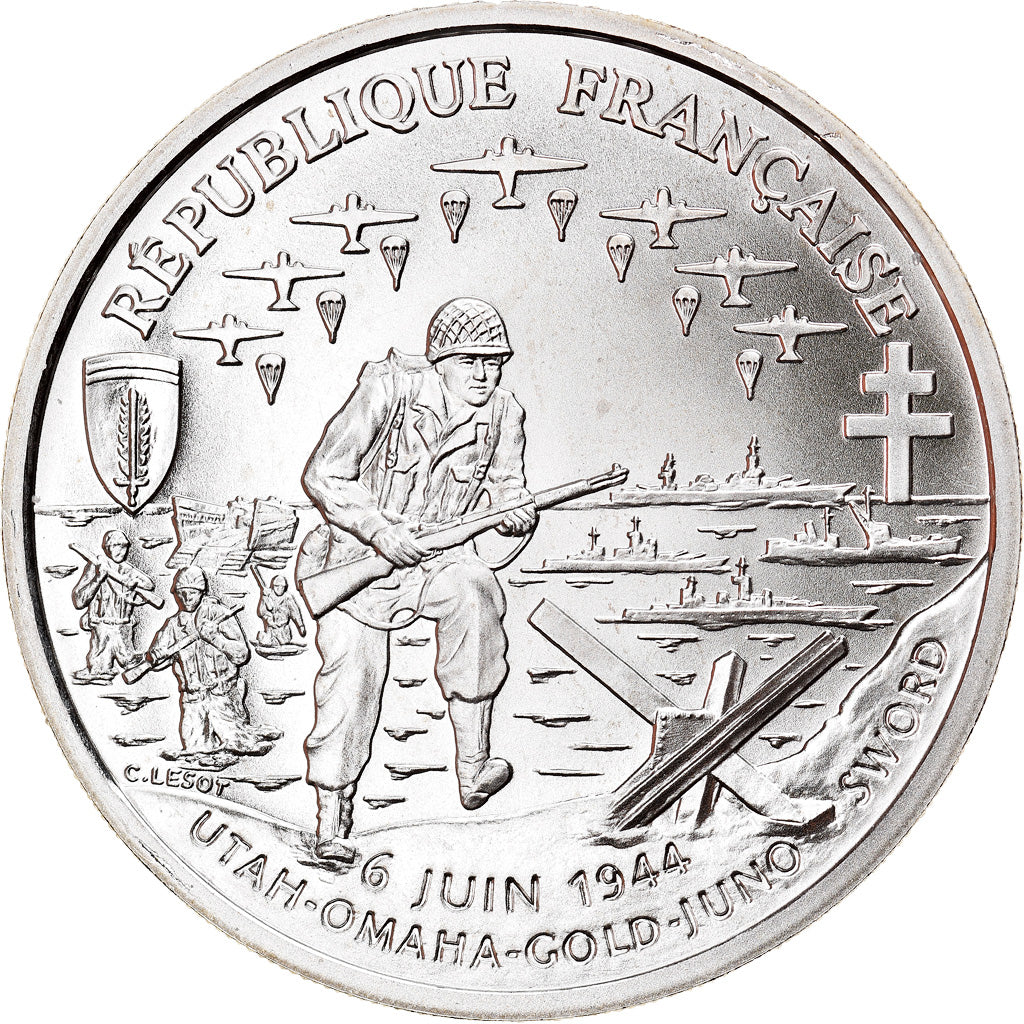 Coin, France, Franc, 1993, Paris, Proof, MS(65-70), Silver, KM:1014