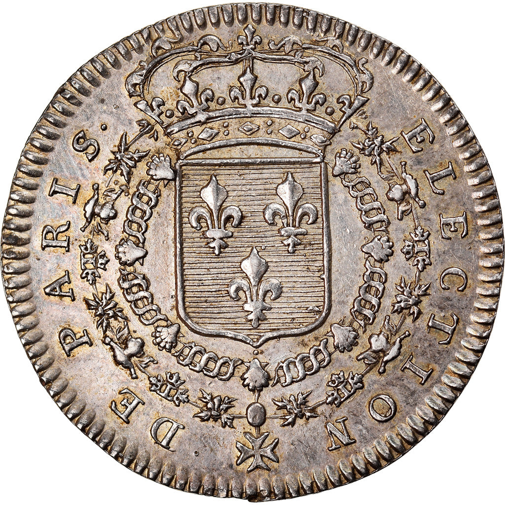 France, Token, Royal, Louis XV, election de Paris, R.Filius, MS(60-62), Silver
