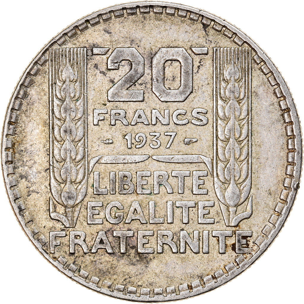 Monnaie, France, Turin, 20 Francs, 1937, Paris, TTB, Argent, Gadoury:852, KM:879