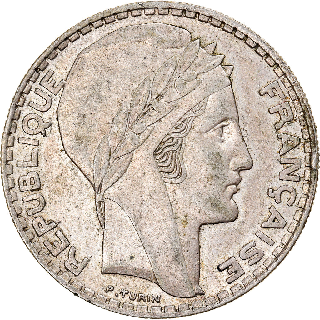 Coin, France, Turin, 20 Francs, 1937, Paris, EF(40-45), Silver, KM:879
