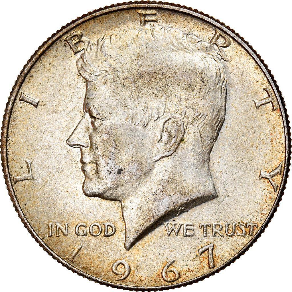 Coin, United States, Kennedy Half Dollar, Half Dollar, 1967, U.S. Mint