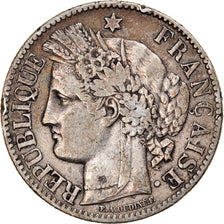 Monnaie, France, Cérès, 2 Francs, 1872, Bordeaux, TB+, Argent, Gadoury:530a