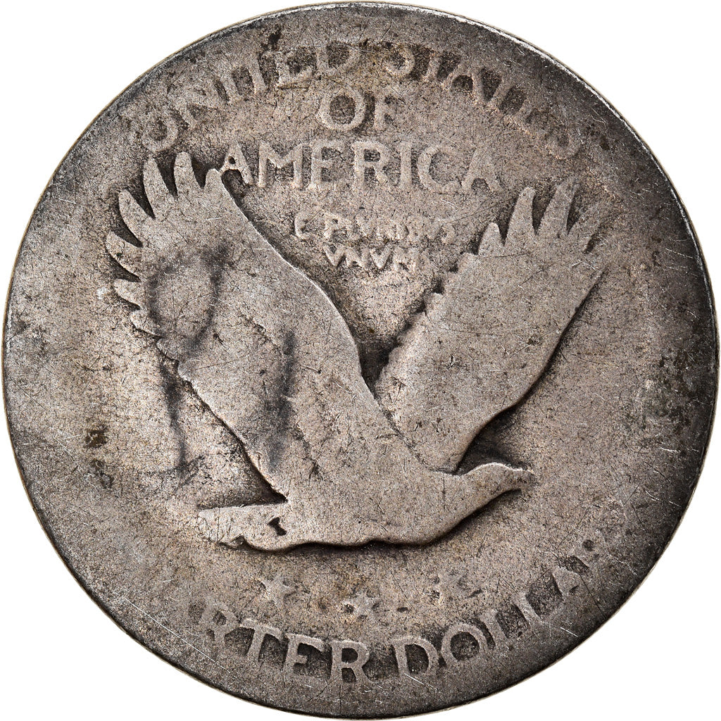Coin, United States, Standing Liberty Quarter, Quarter, Uncertain date, U.S.